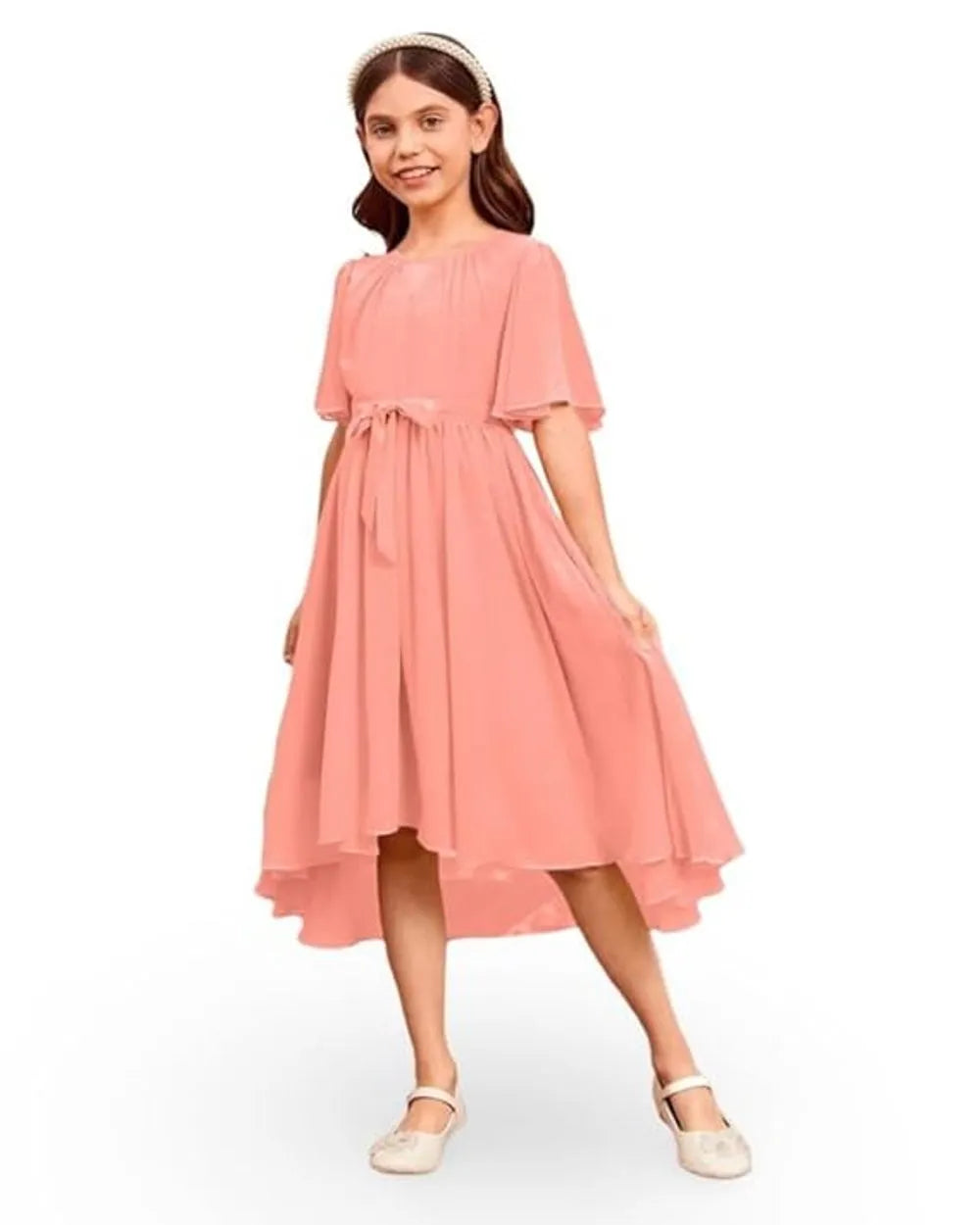 Peach Blossom Party Frock