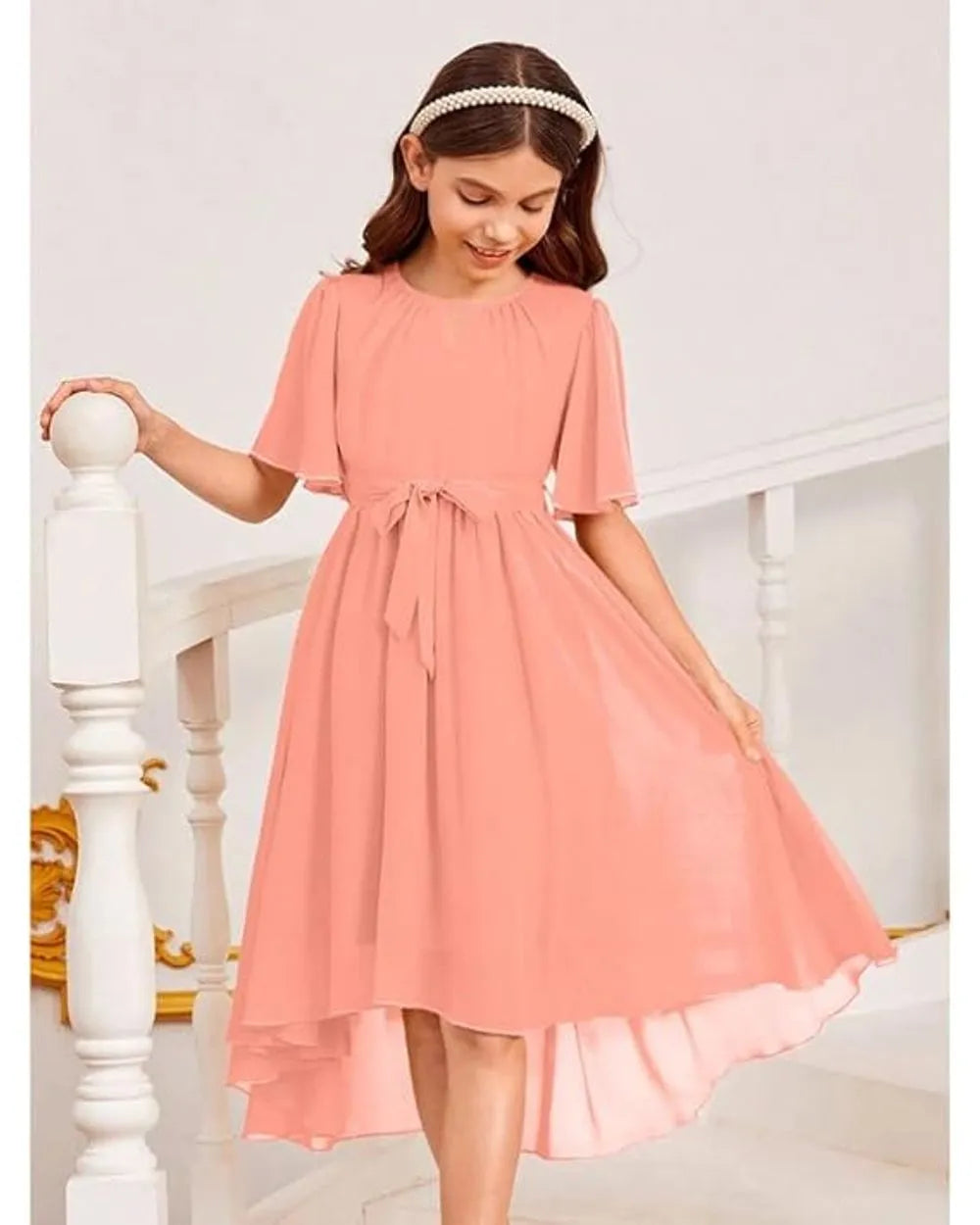 Peach Blossom Party Frock