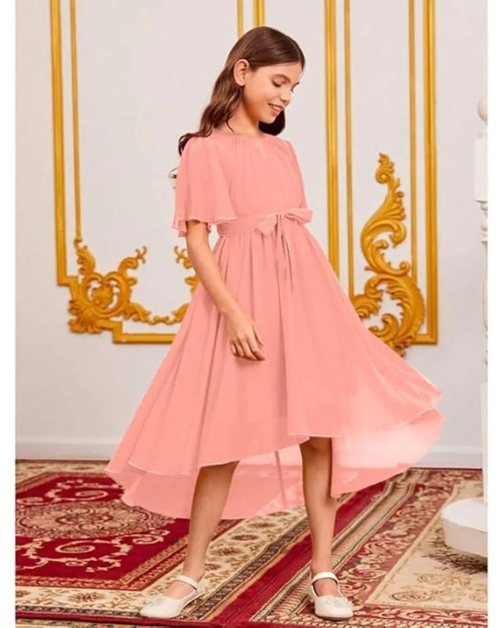 Peach Blossom Party Frock