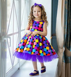 Little Star Polka Multicolor Frock