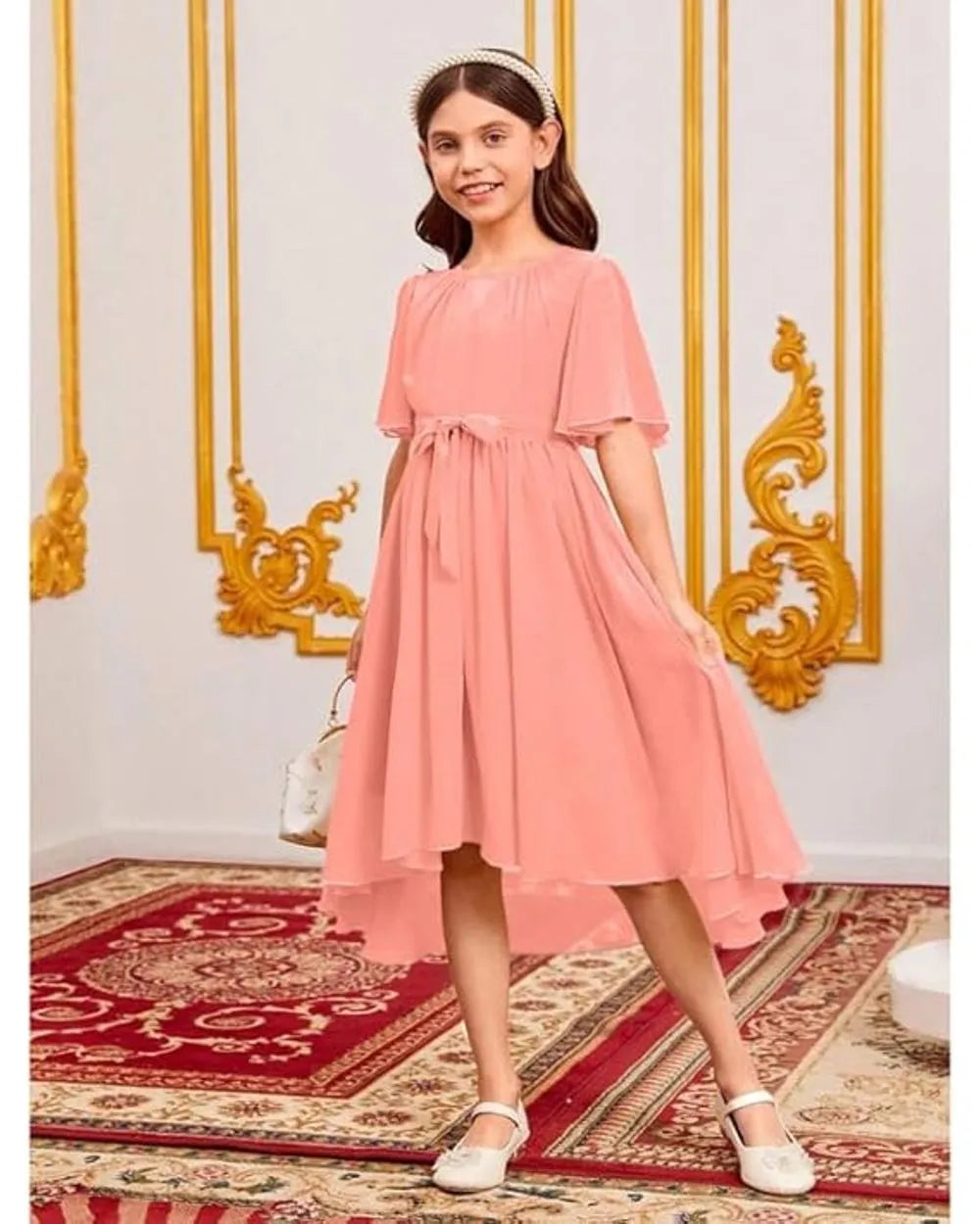 Peach Blossom Party Frock