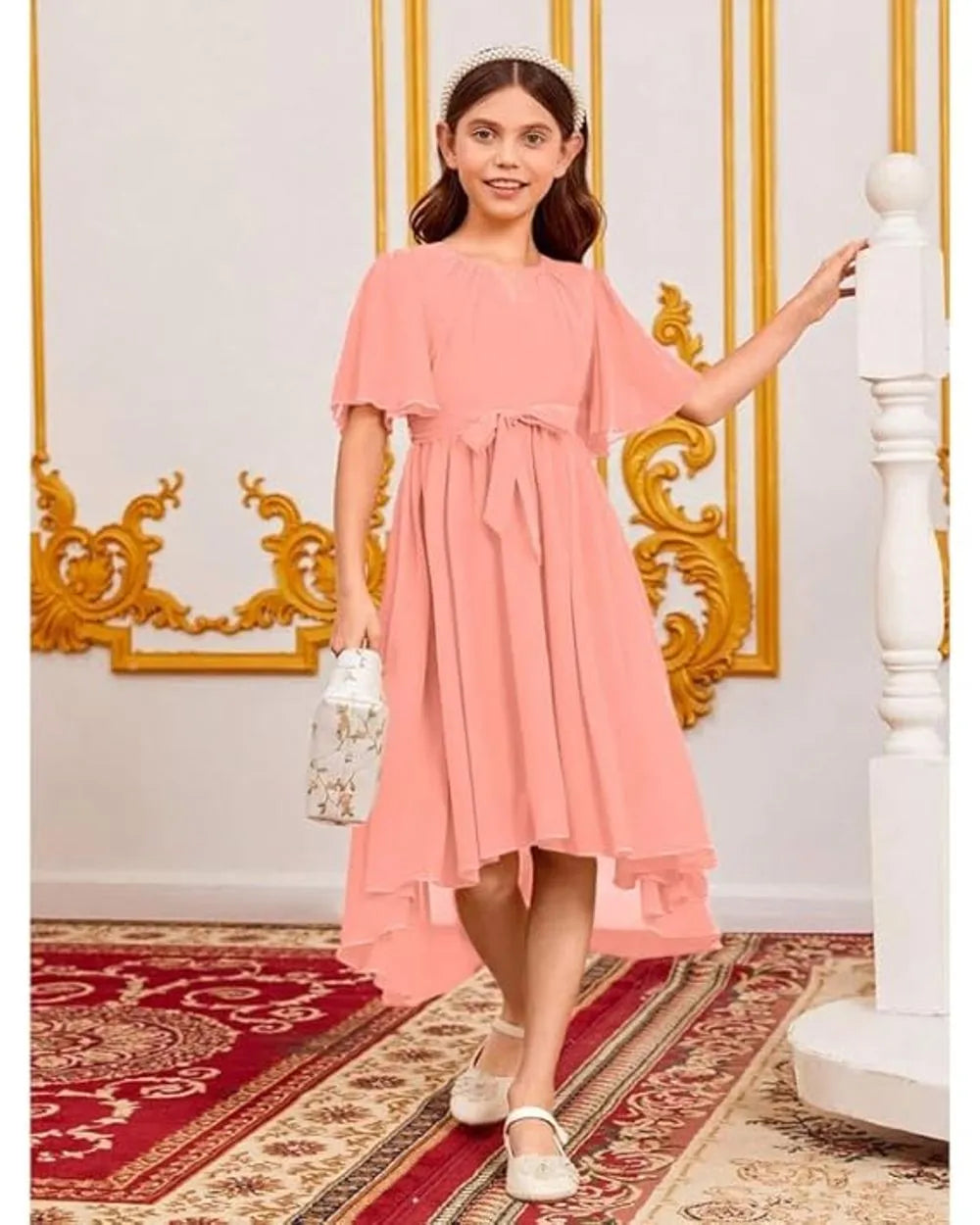 Peach Blossom Party Frock