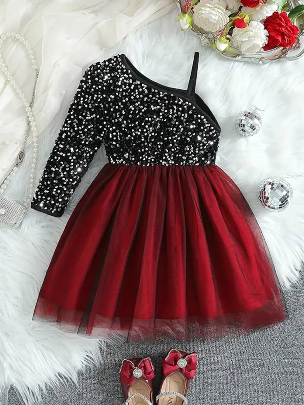 Sparkle & Twirl Girls Party Dress