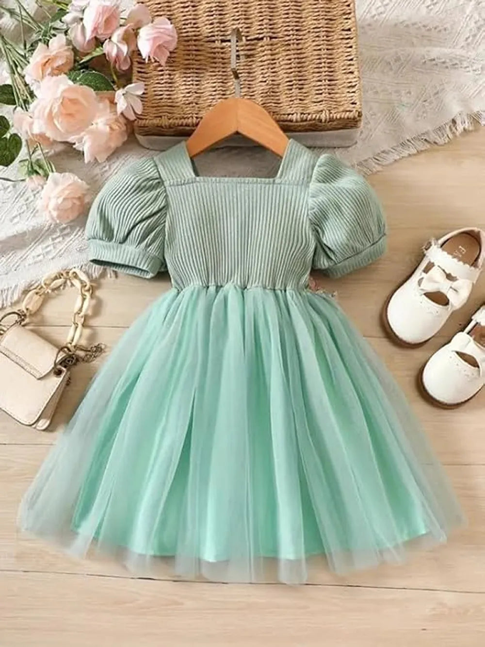 Floral Embroidered Party Dress