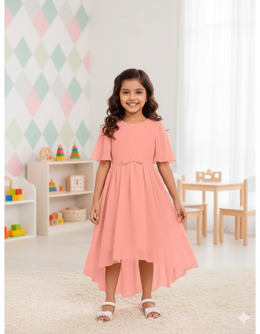 Peach Blossom Party Frock