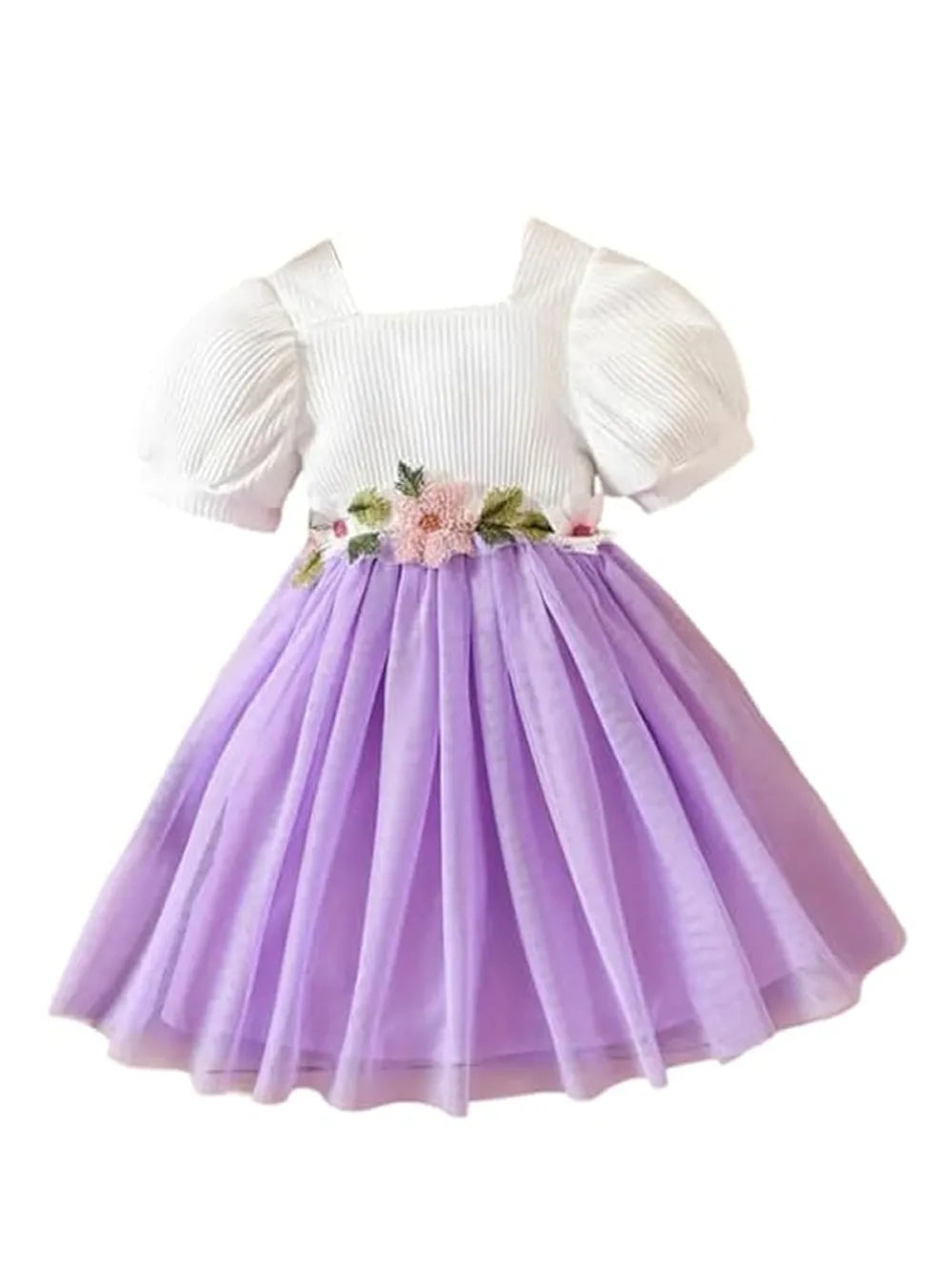 Floral Embroidered Party Dress