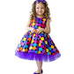 Little Star Polka Multicolor Frock