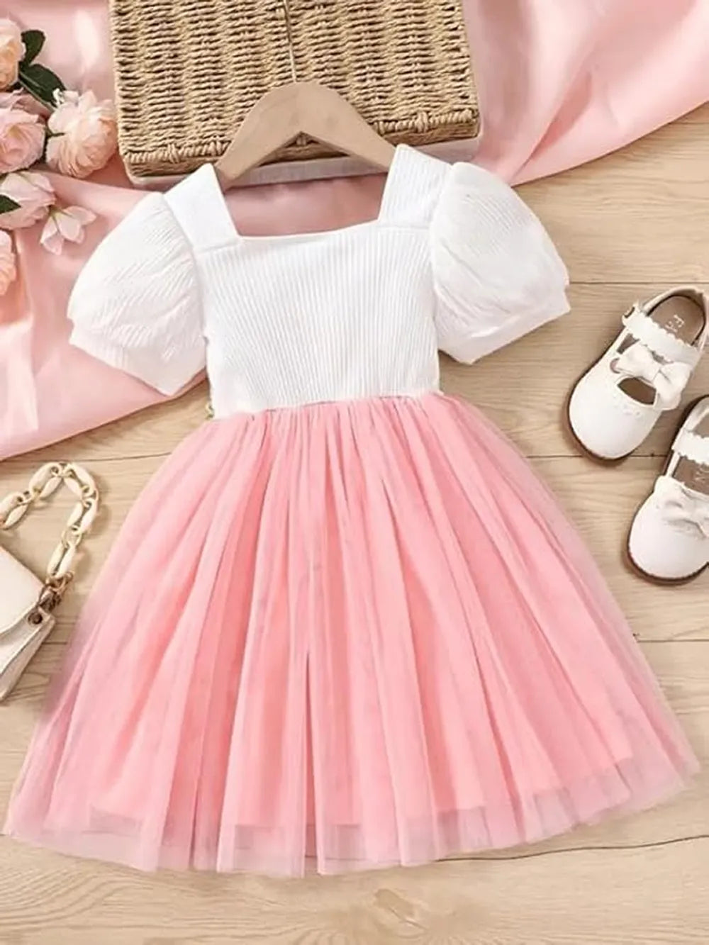 Floral Embroidered Party Dress