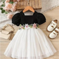 Floral Embroidered Party Dress