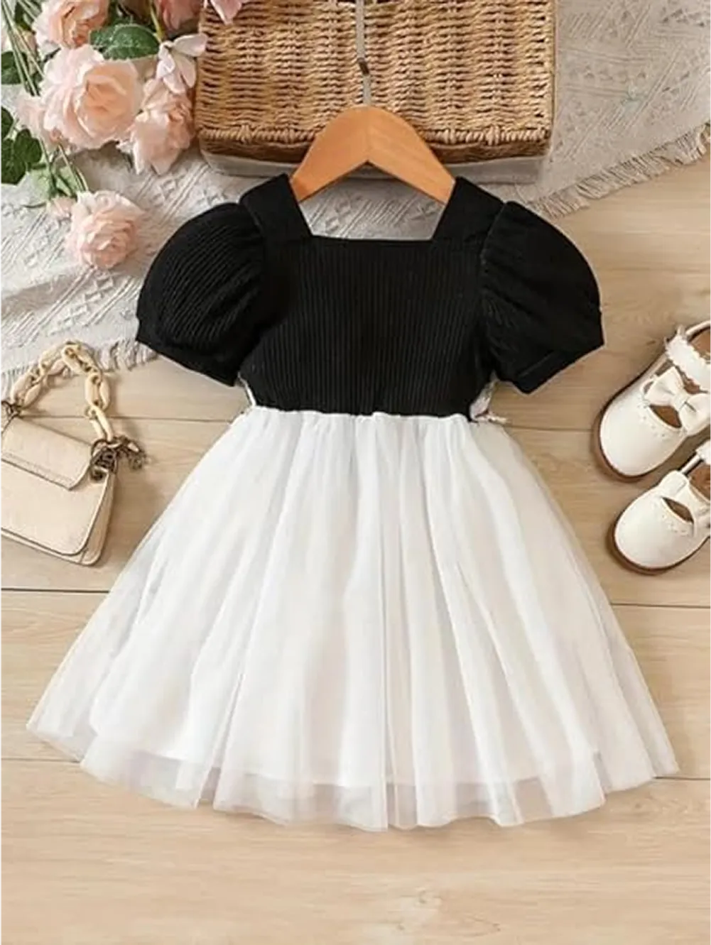 Floral Embroidered Party Dress