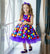 Little Star Polka Multicolor Frock