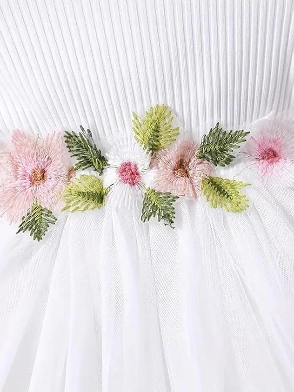 Floral Embroidered Party Dress