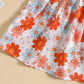 Orange Flower Premium White Frocks for Baby Girls