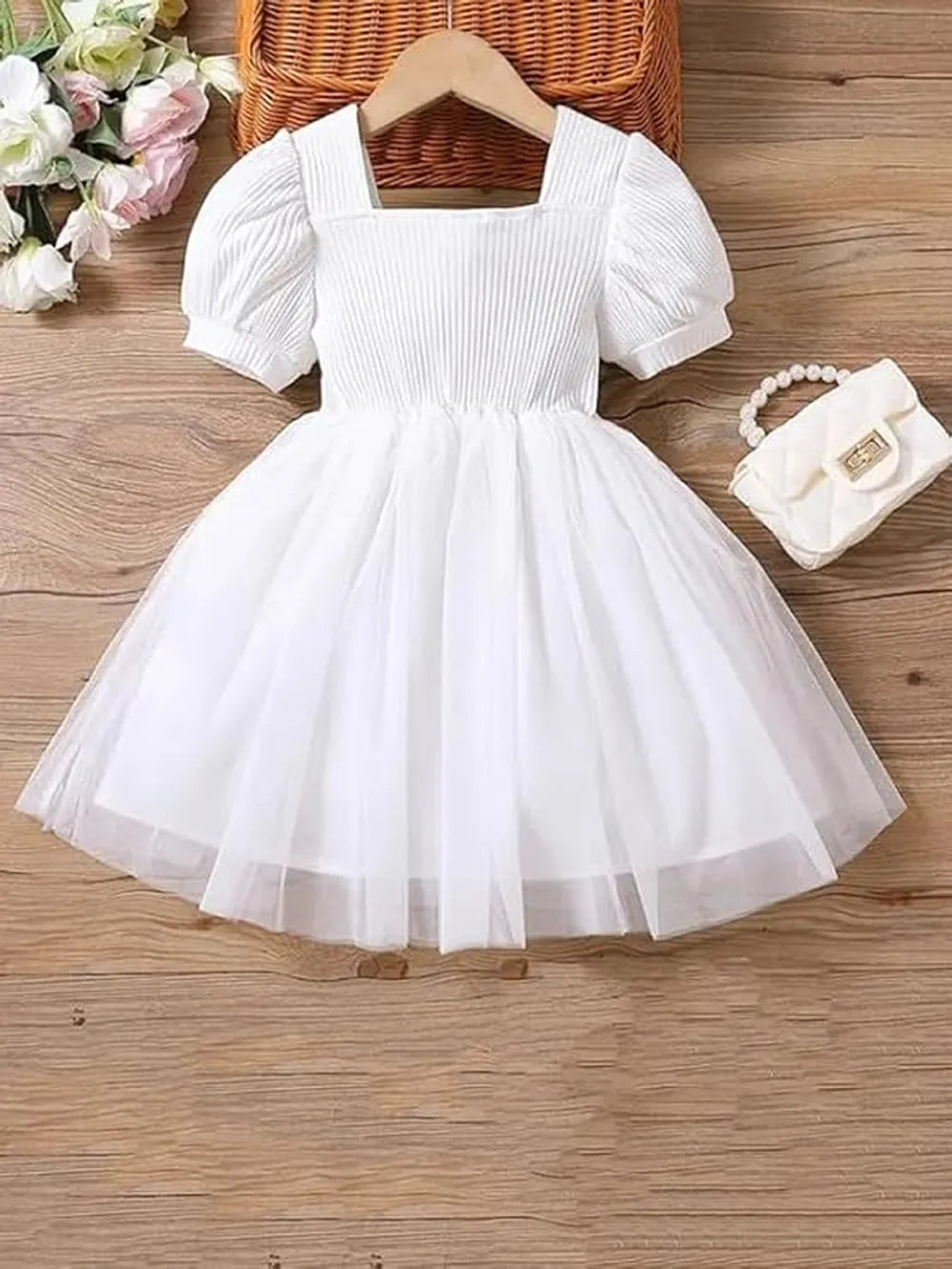 Floral Embroidered Party Dress