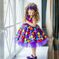 Little Star Polka Multicolor Frock