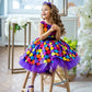 Little Star Polka Multicolor Frock
