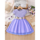Girls' Pleated Bodice Tulle Skirt Party Dress
