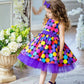 Little Star Polka Multicolor Frock